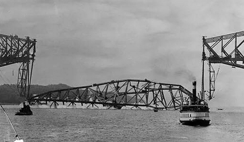 圣勞倫斯河之上的Quebec Bridge