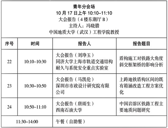 第三屆地下空間開發(fā)和巖土工程新技術(shù)發(fā)展論壇日程